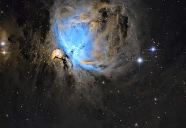 Messier 42 en banda estrecha